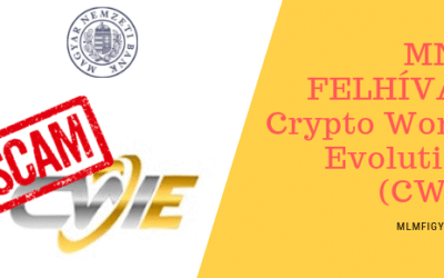 MNB FIGYELMEZTETÉS – Piramisjáték-gyanús MLM-termék jelent meg Crypto World Evolution (CWE) néven