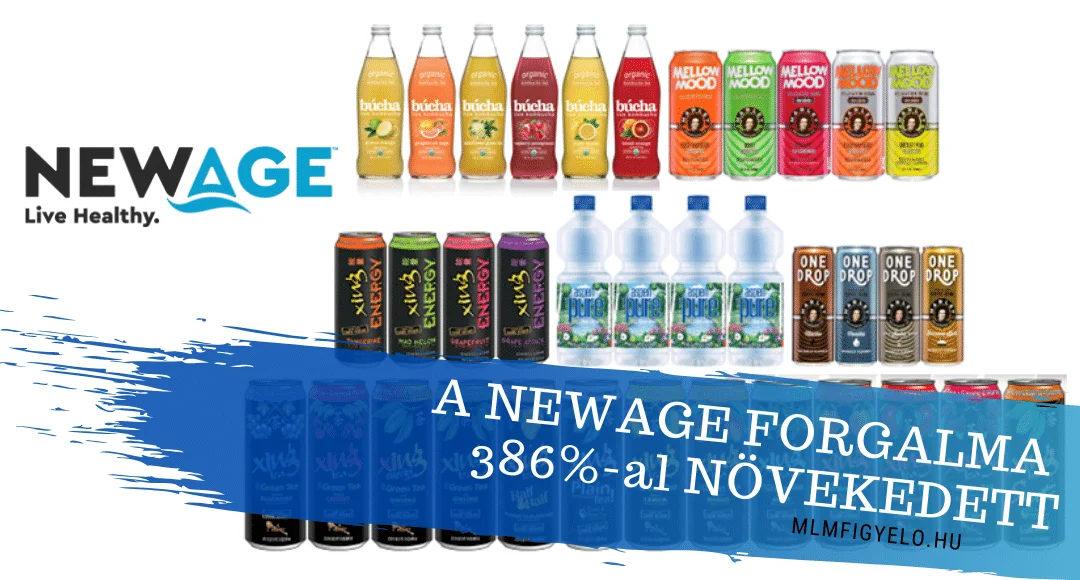2019-ben a NewAge forgalma 386%-al emelkedett