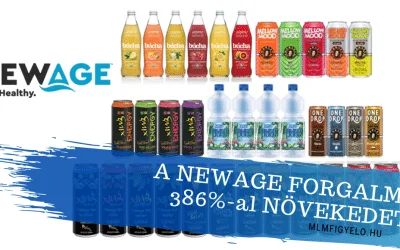 2019-ben a NewAge forgalma 386%-al emelkedett