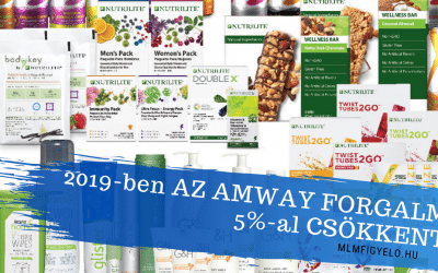 Az AmWay 2019-es forgalma 5%-al csökkent az előző évhez képest