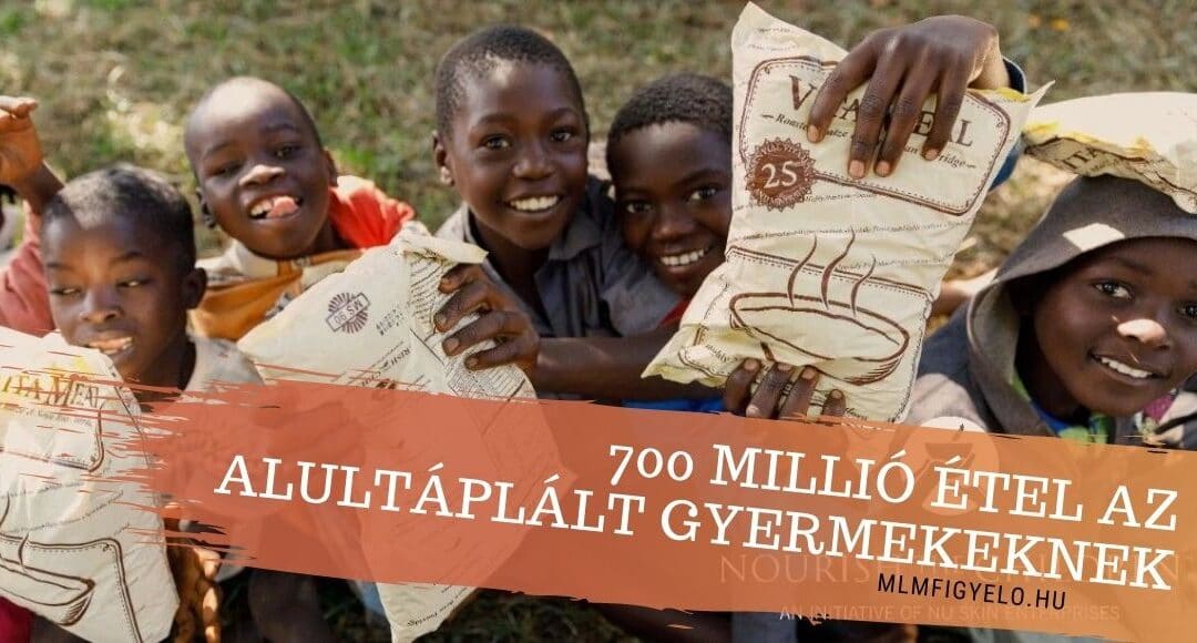 A NuSkin új mérföldkövet ért el a 700 millió étel adománnyal