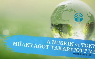 2020-ban a NuSkin 21 tonna műanyagot takarított meg