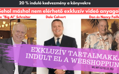 Exkluzív tartalmakkal indult el az MLMfigyelő Webshopja