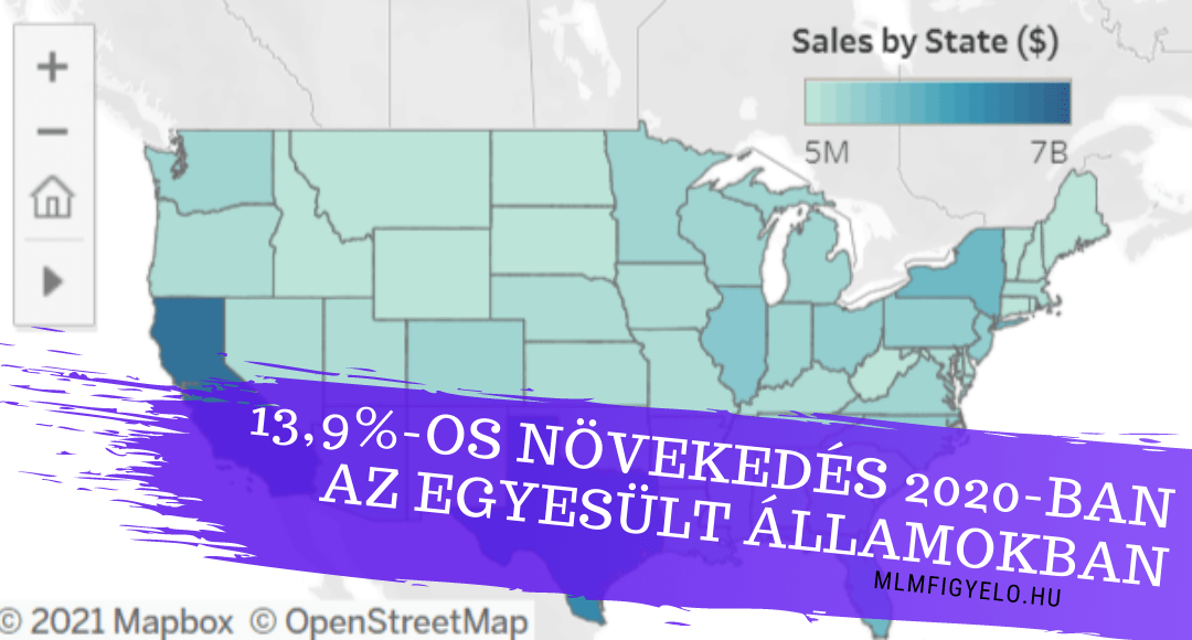 13,9%-os növekedés 2020-ban az Egyesült Államokban