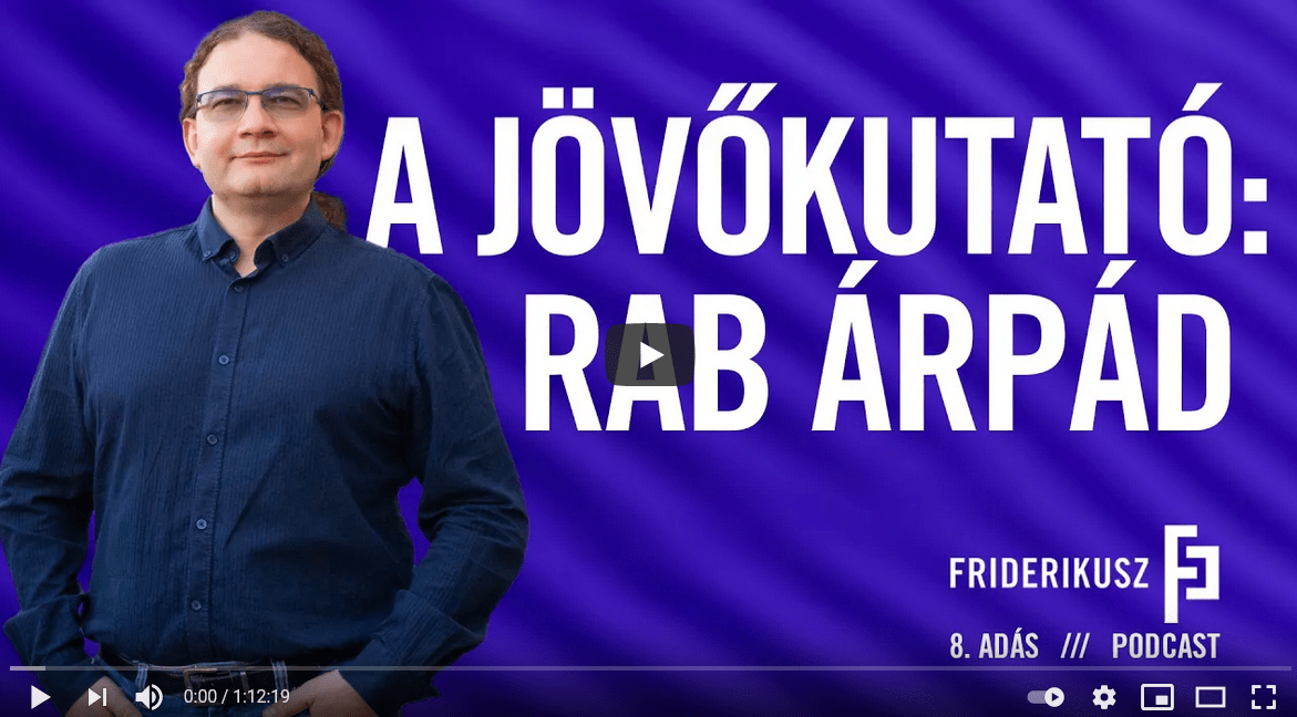 A jövőkutató Rab Árpád Friderikusz Podcast