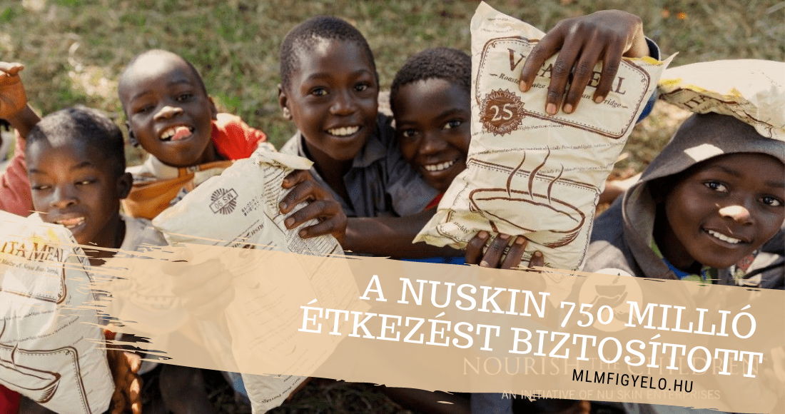 A NuSkin 750 millió étkezést biztosított a gyermekek számára