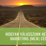 Hogyan válasszunk Network Marketing (MLM) céget?