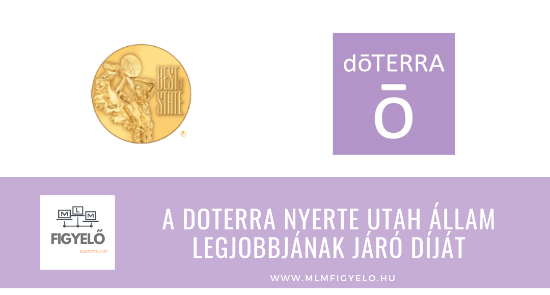 A doTERRA nyerte Utah állam legjobbjának járó díját