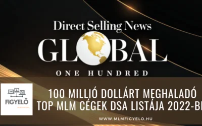 100 millió dollár forgalmat meghaladó TOP MLM cégek DSA listája 2022-ben