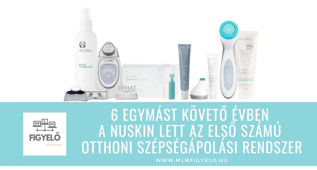 6 egymást követő évben a NuSkin lett az első számú Otthoni Szépségápolási Rendszer
