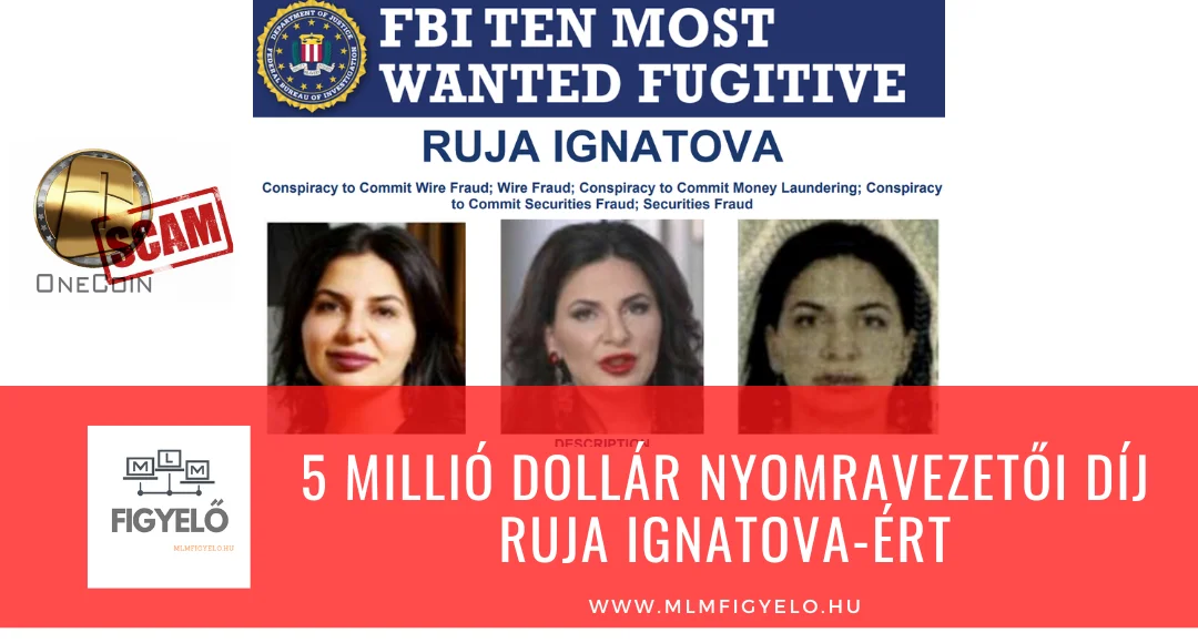 5 millió dollár nyomravezetői díj Ruja Ignatova-ért
