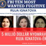 5 millió dollár nyomravezetői díj Ruja Ignatova-ért 5 millió dollár nyomravezetői díj Ruja Ignatova-ért